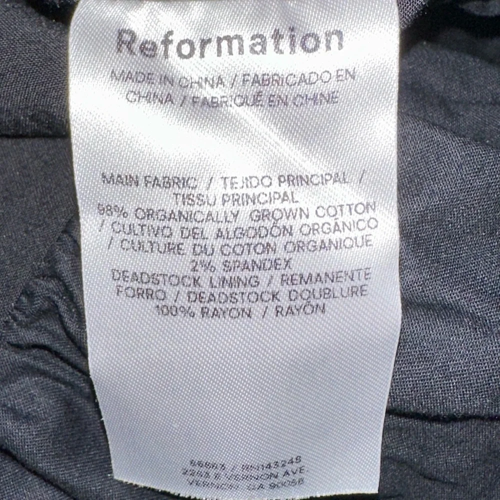 Reformation Black Babette Mini Dress - Picture 9 of 10